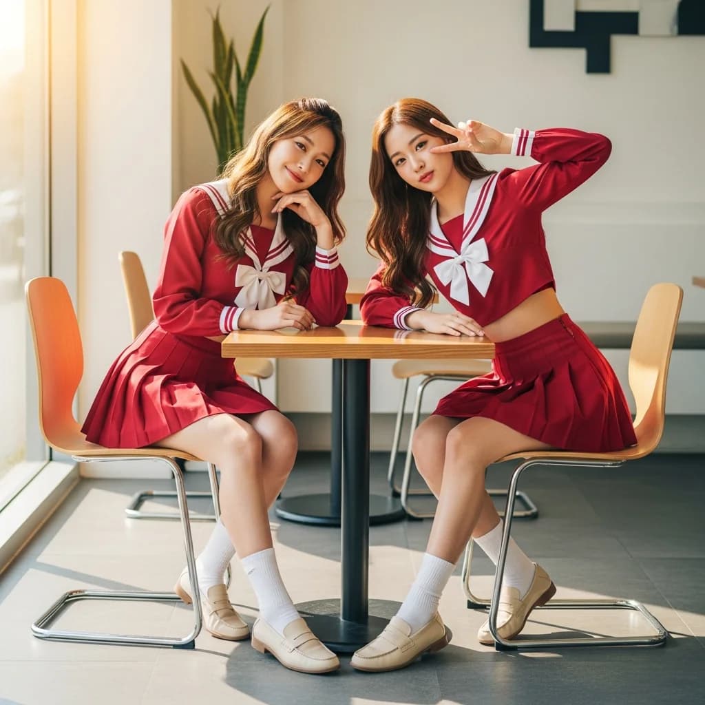 咖啡馆里的K-Pop活力时刻