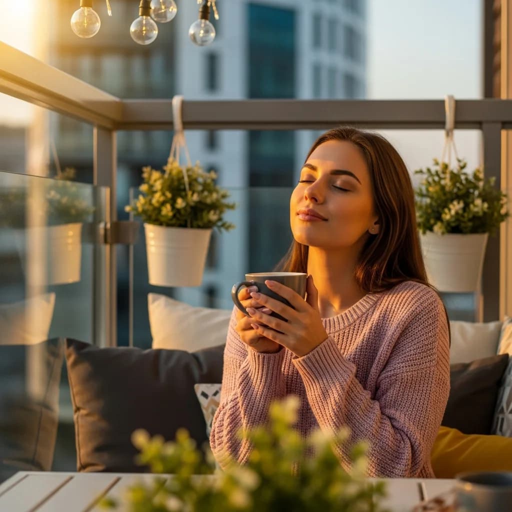 日落宁静：舒适惬意时刻