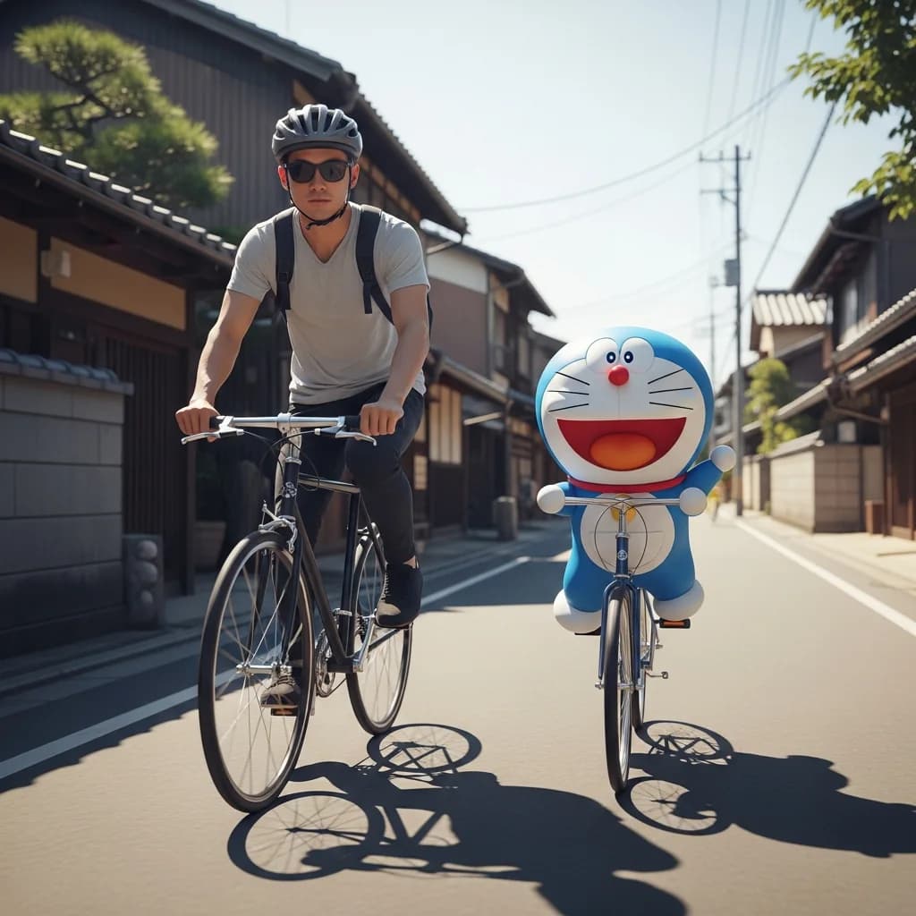 日本街头奇幻骑行