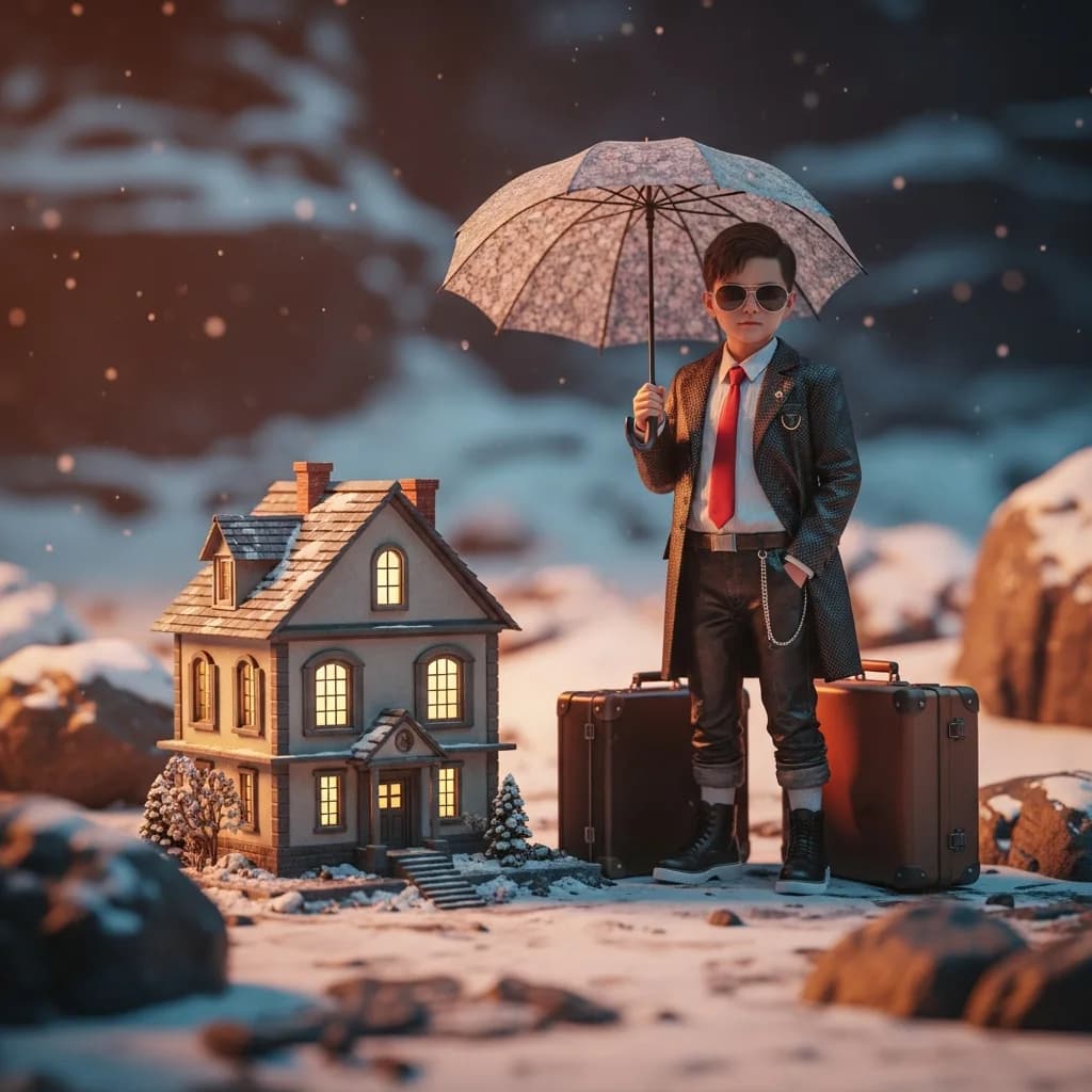 雪地朋克冒险：时尚少年