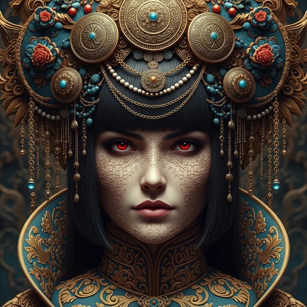 华丽奇幻女子肖像