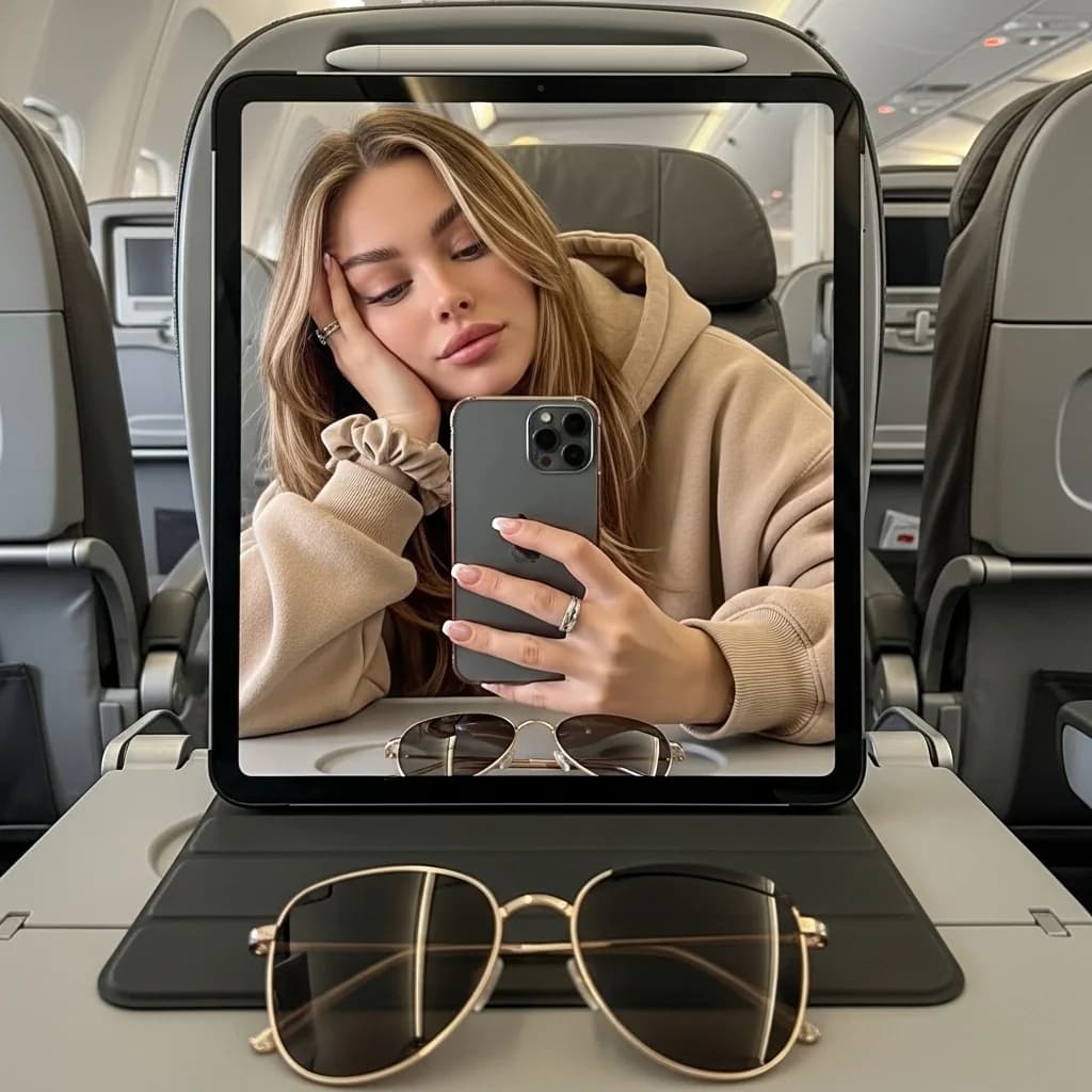 空中倒影：平板中的宁静