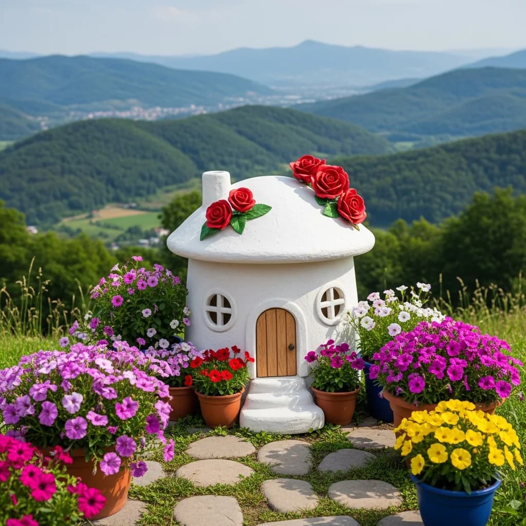 迷人的泥土小屋：置身自然
