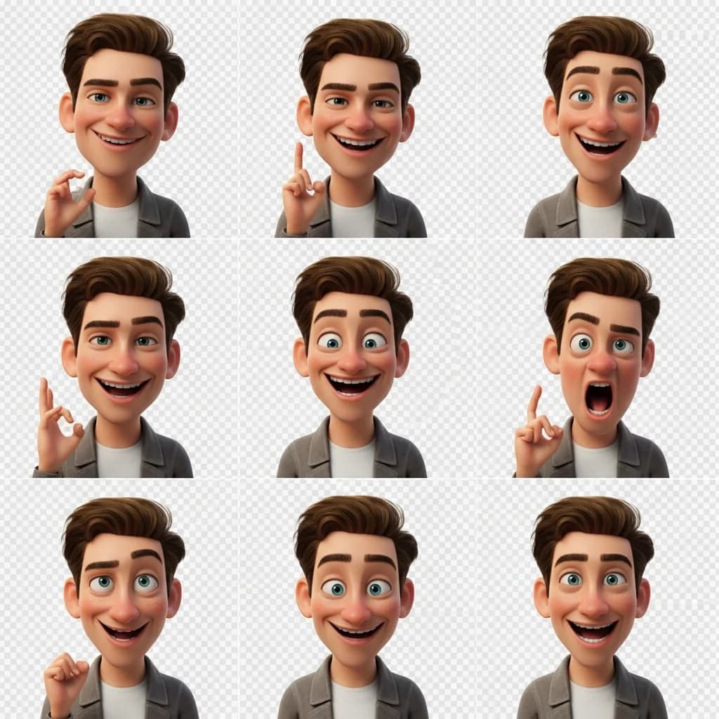 自拍生成3D动画风格趣味贴纸