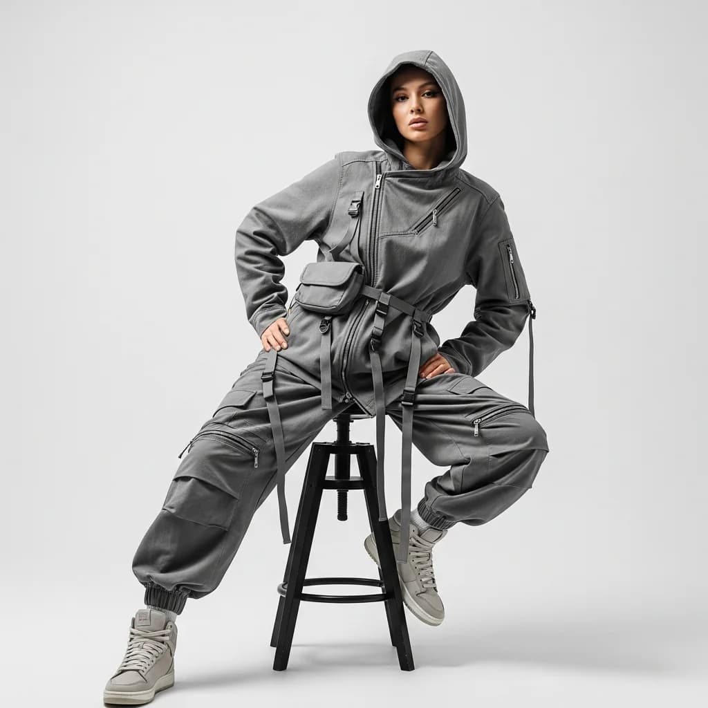 建筑感街头服饰与时尚大片