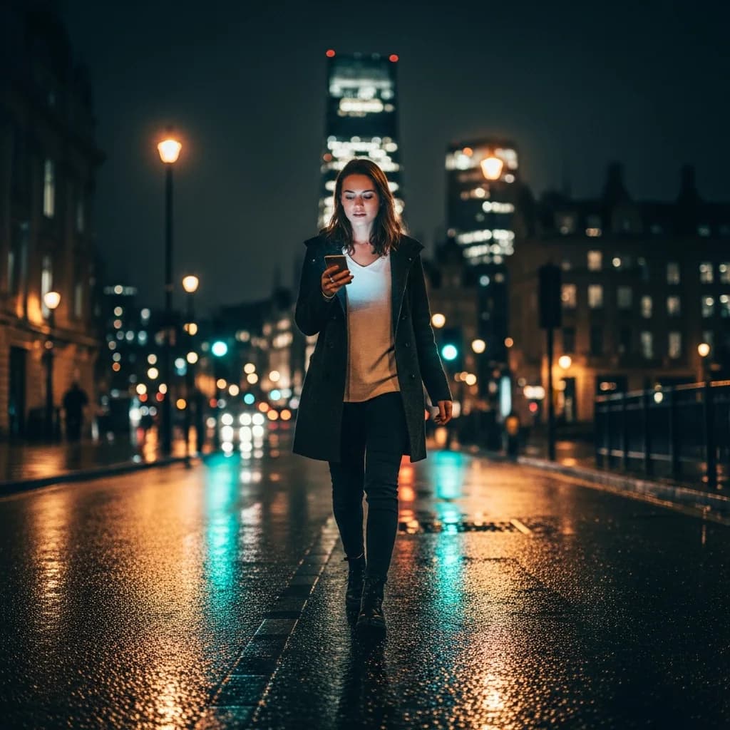 伦敦之夜：都市光影