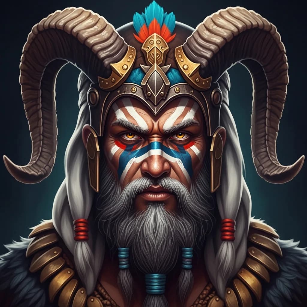 神话战士：部落彩绘与兽角