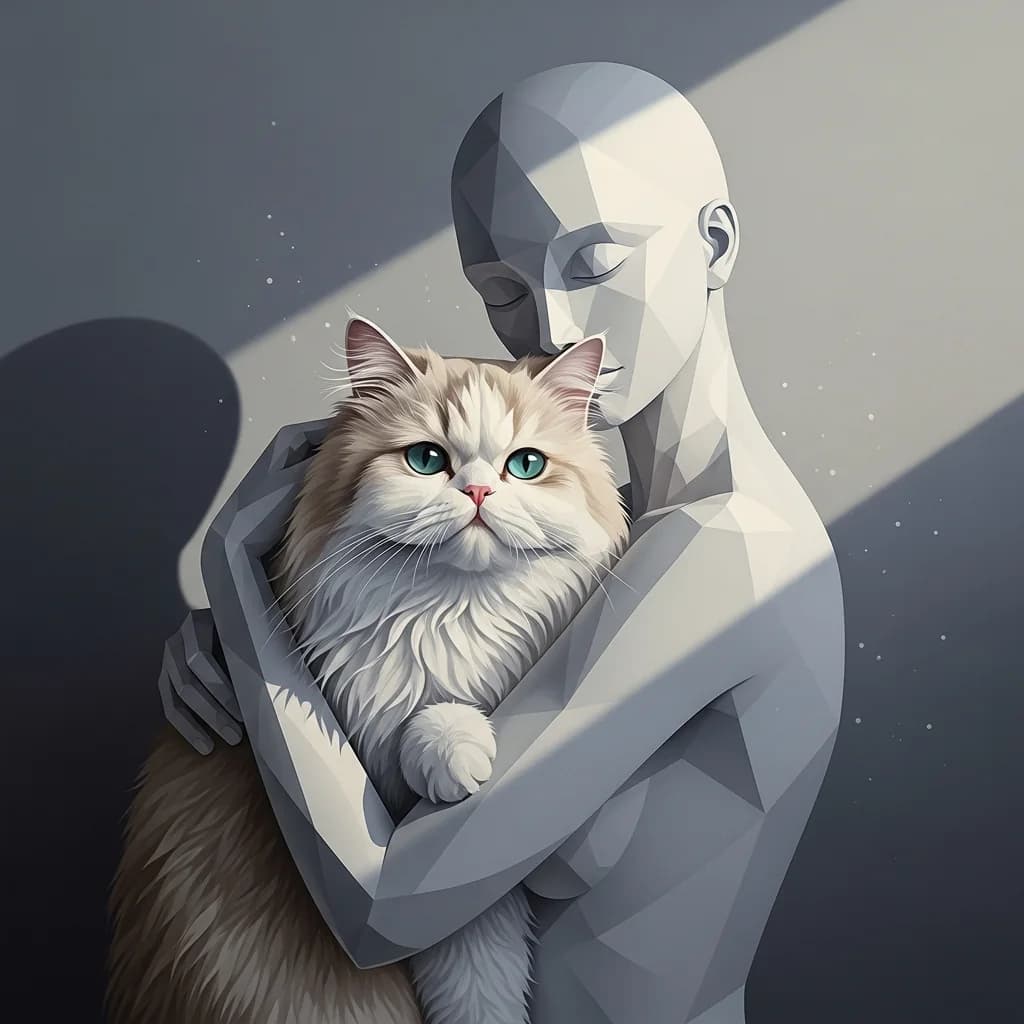 极简波斯猫艺术杰作