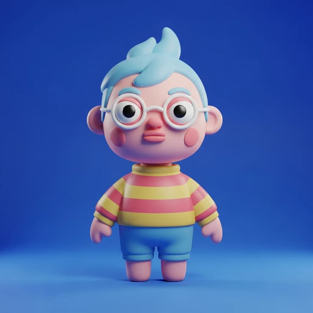 主体粘土风格3D角色