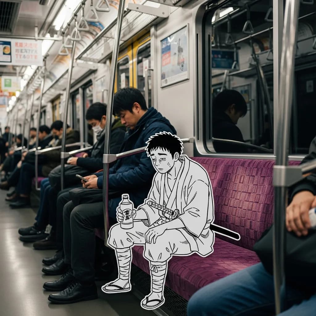卡通角色融入真实照片