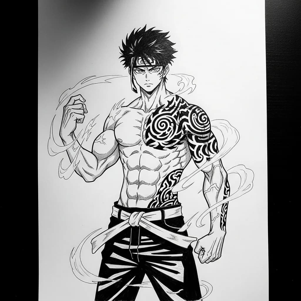 动态铅笔素描画