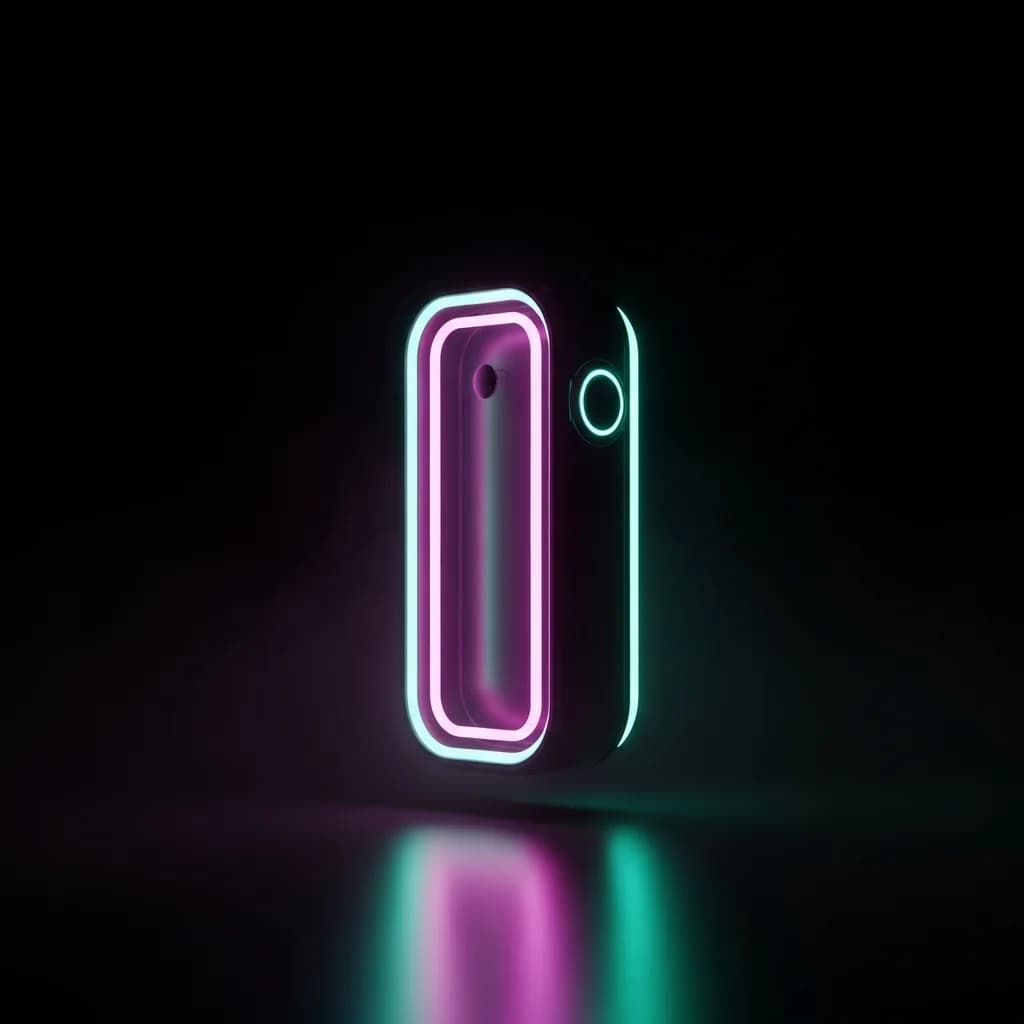 霓虹光效海报设计