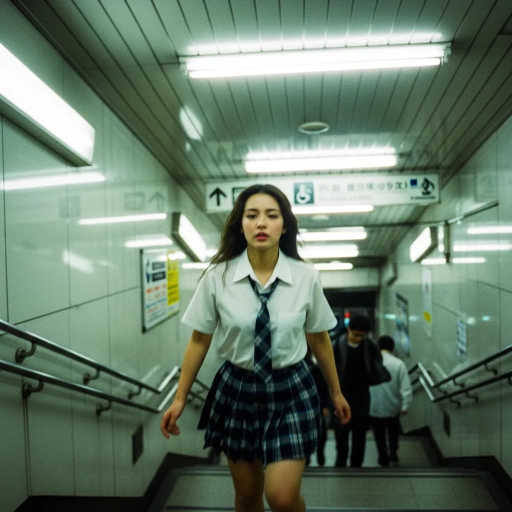 东京地铁楼梯间的都市美
