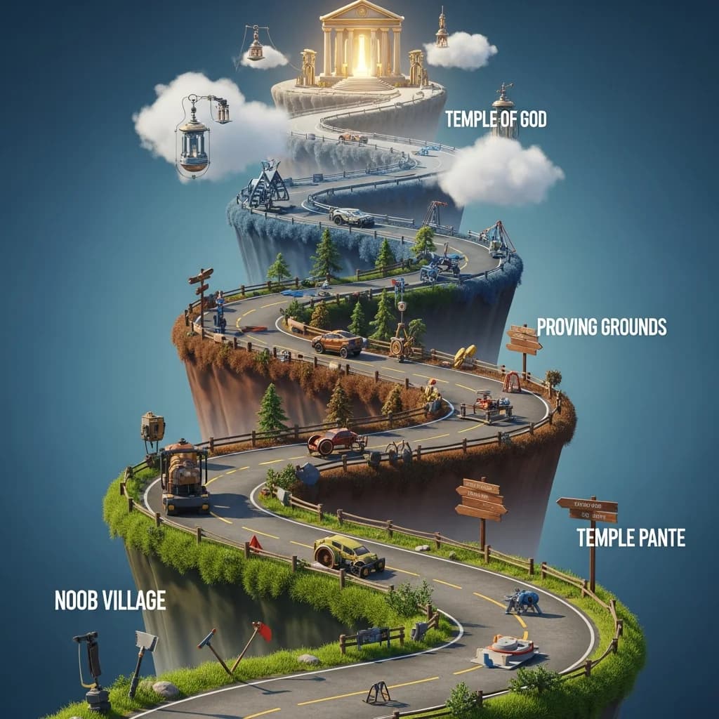 3D游戏关卡地图海报