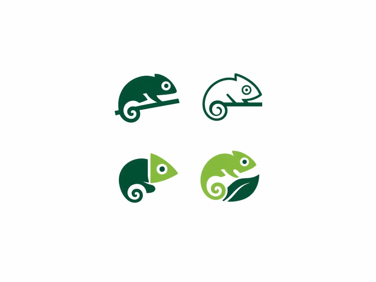 把这图片转成一组极简 Logo 网格