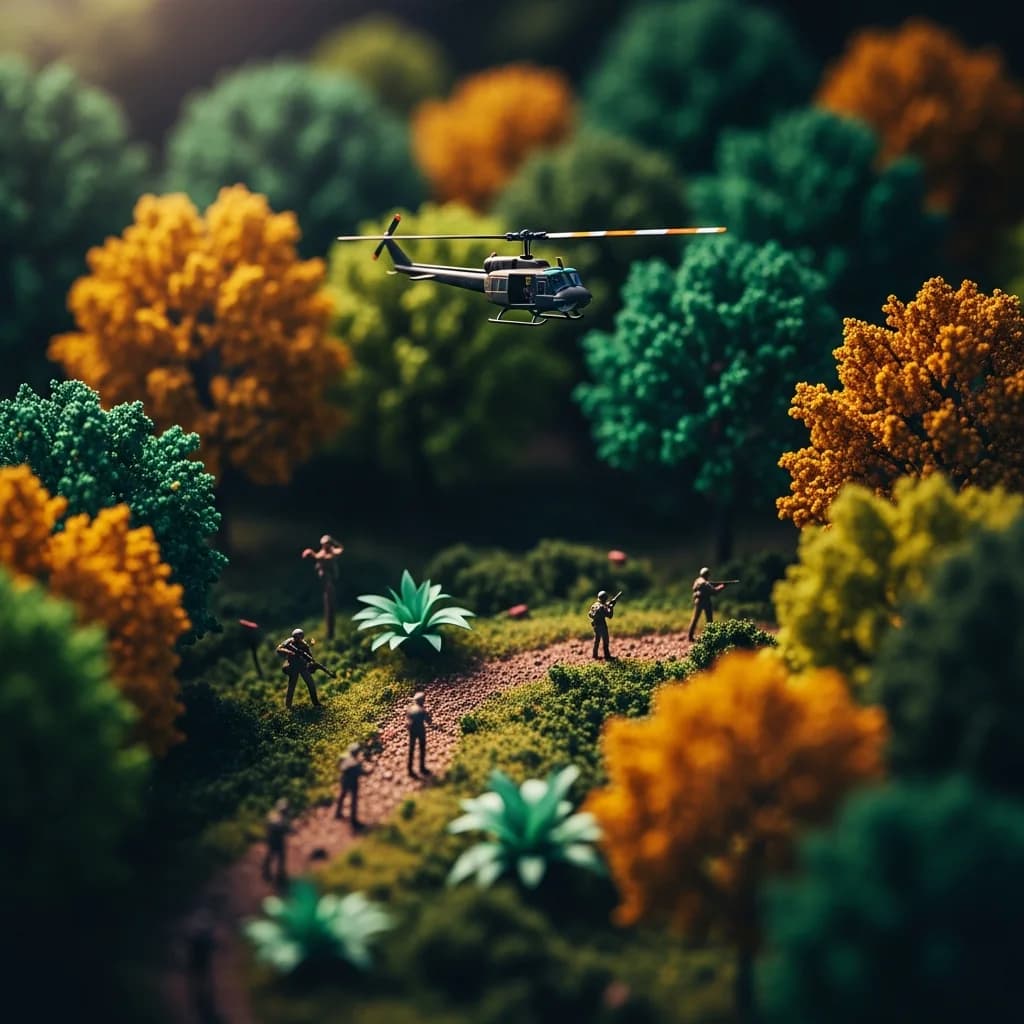 电影微缩越战场景