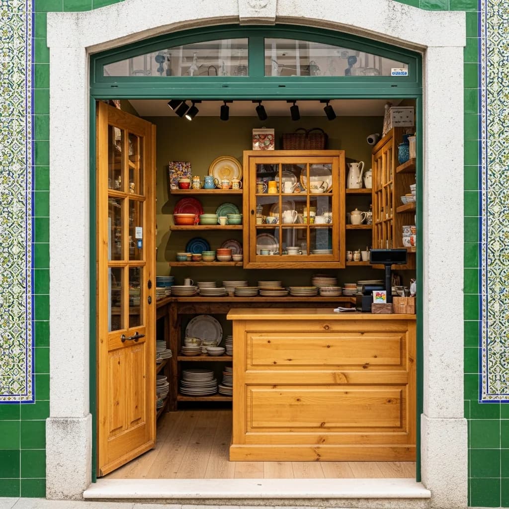 葡萄牙小村庄餐具店