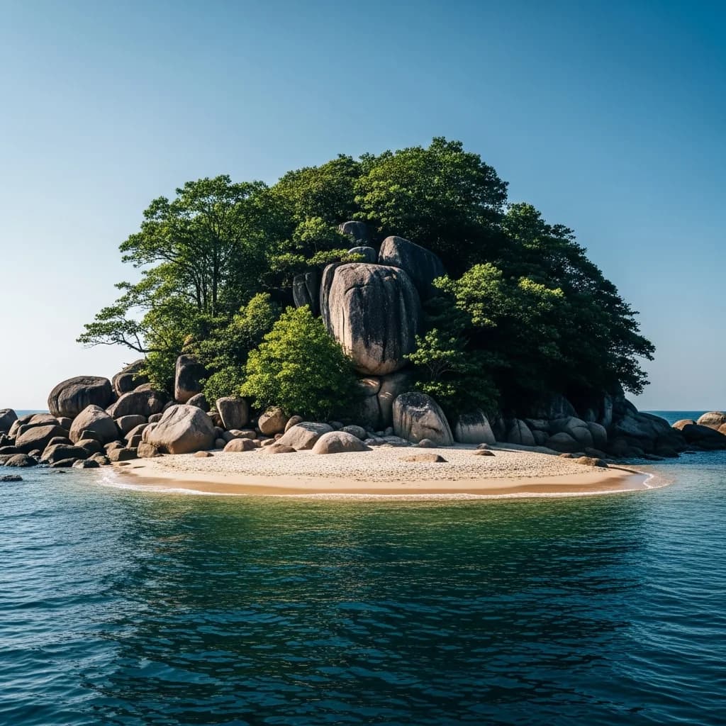 海边沙滩岛屿