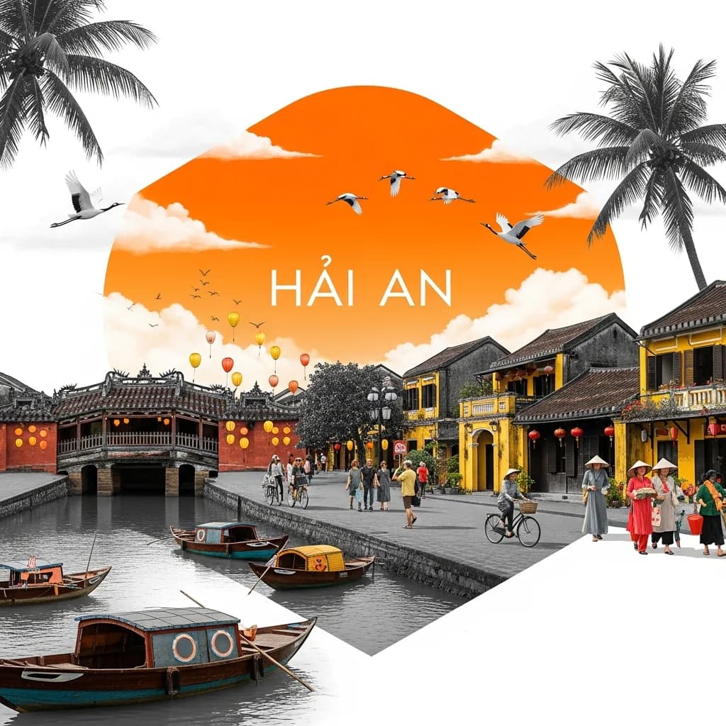 现代艺术越南风情海报