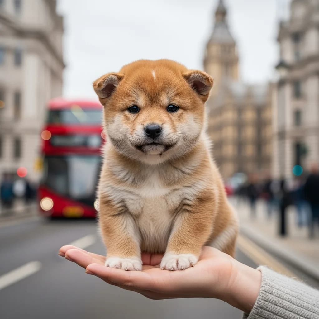 超写实可爱柴犬幼崽：蓬松浅红色
