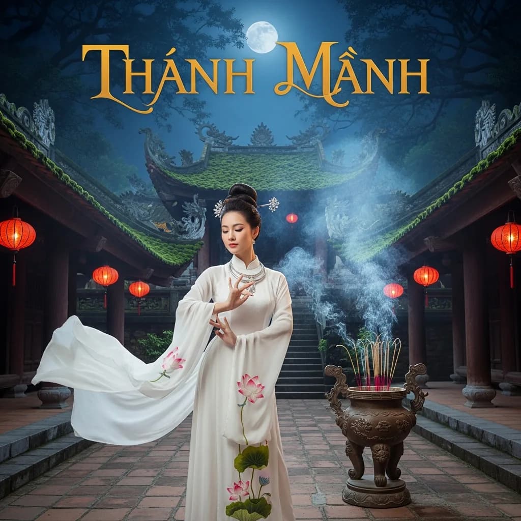 身着奥黛的越南女性角色