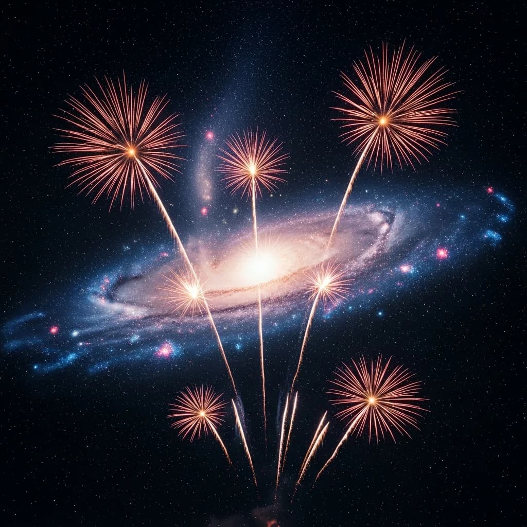 烟花绽放：形成星系结构