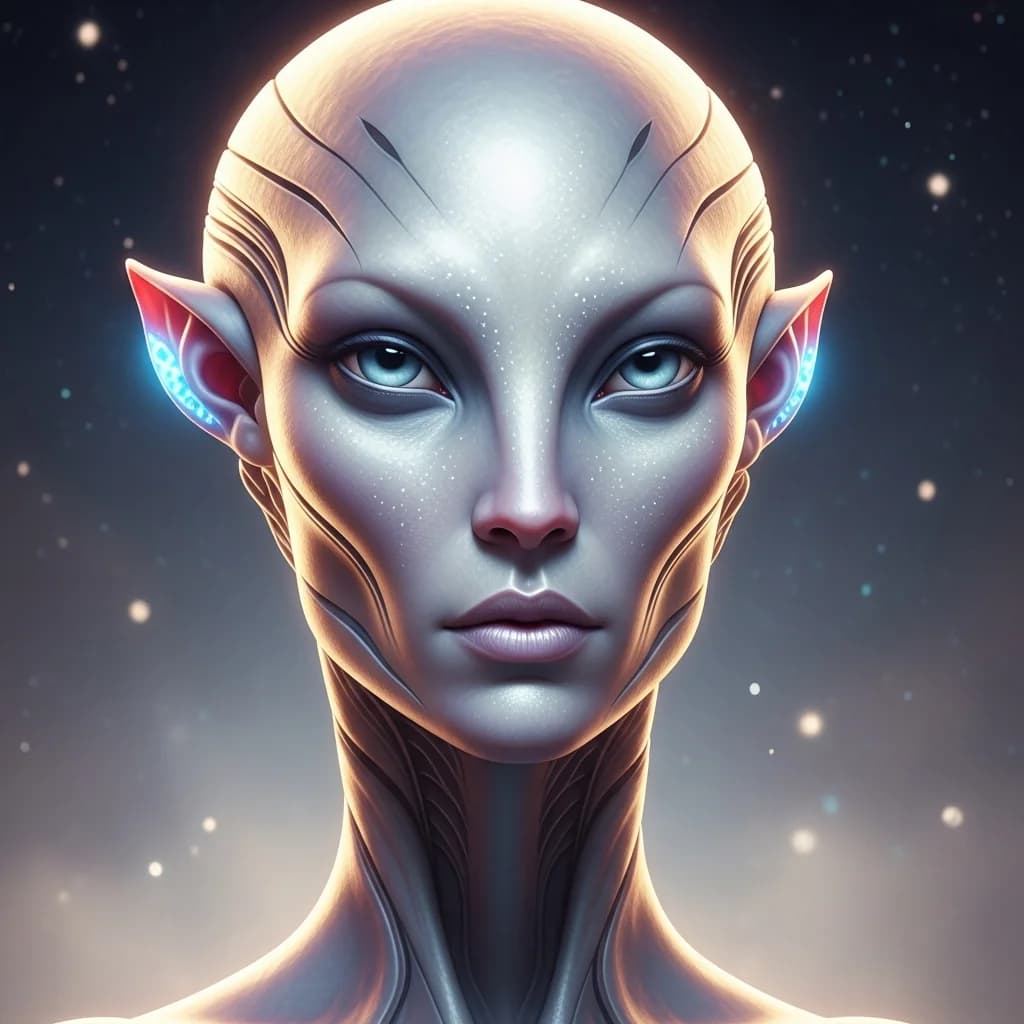 虹彩异星女性特写
