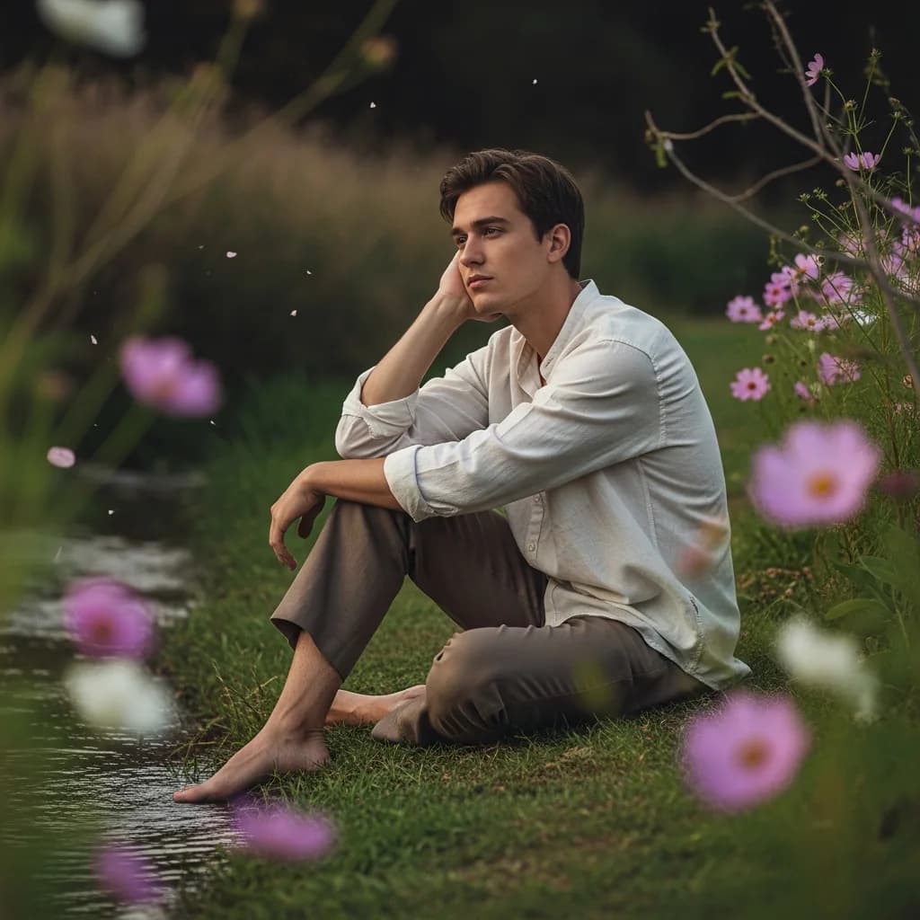 溪边宁静：自然沉思