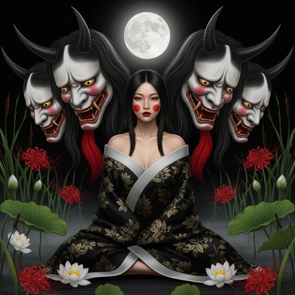 恶魔之海中的魅影肖像