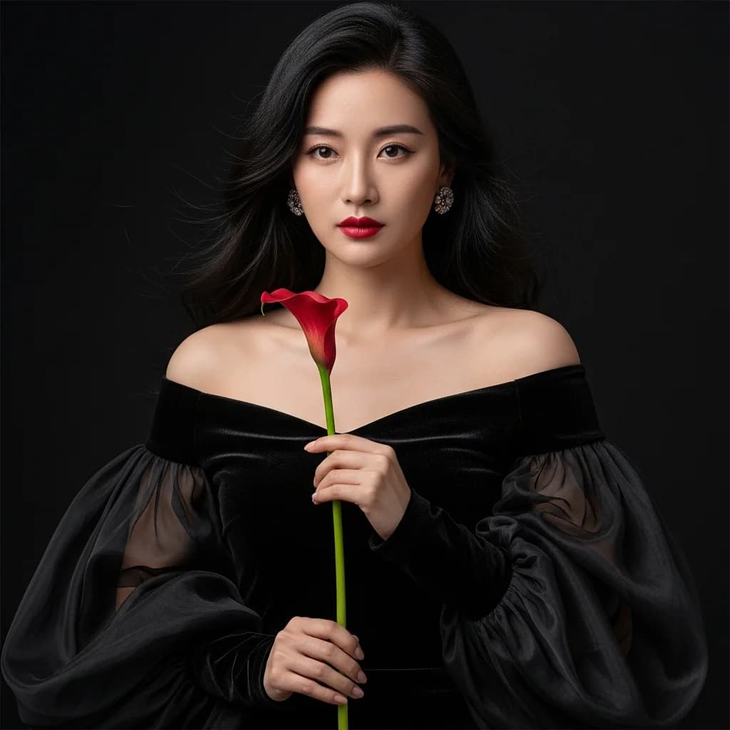 东方女性优雅肖像