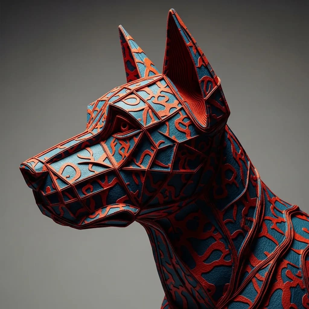活力折纸：犬类肖像艺术