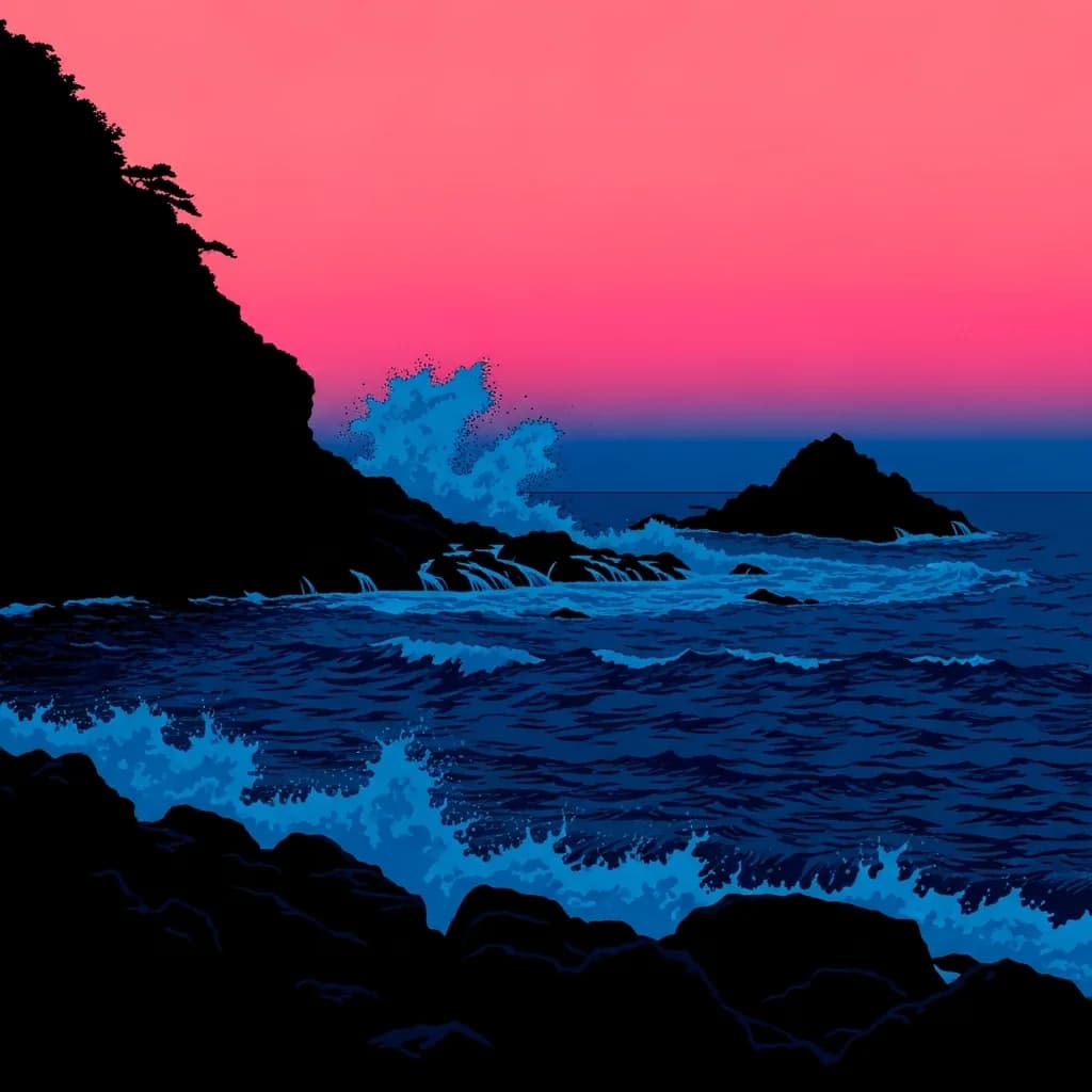 暗调欠曝画作