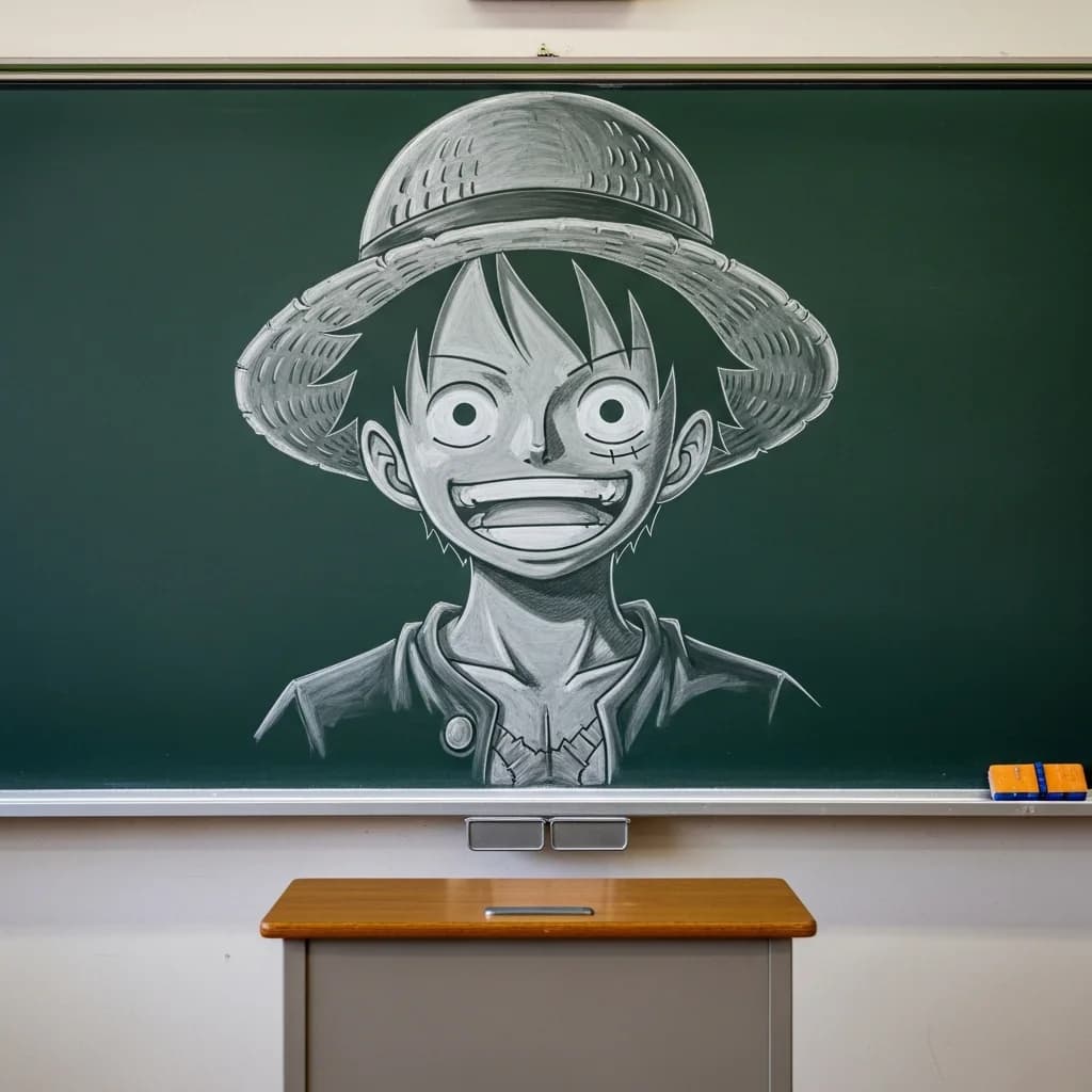教室黑板动漫艺术