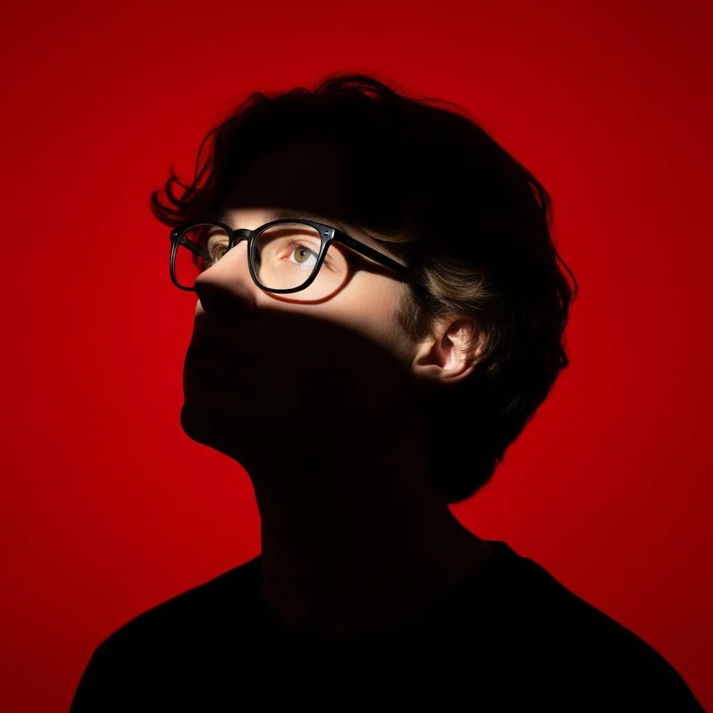 沉思肖像：戏剧性光影