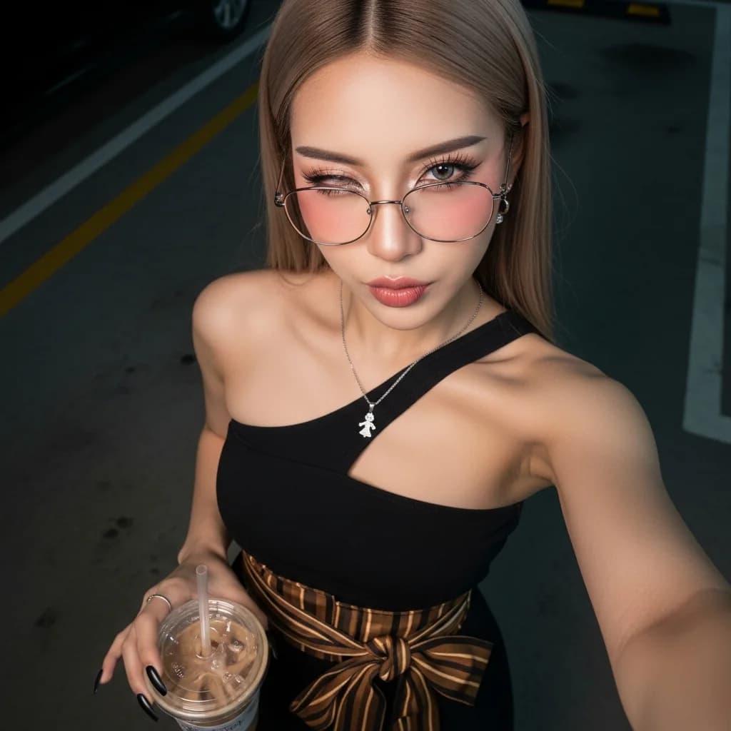 夜色自信：短视频风格肖像