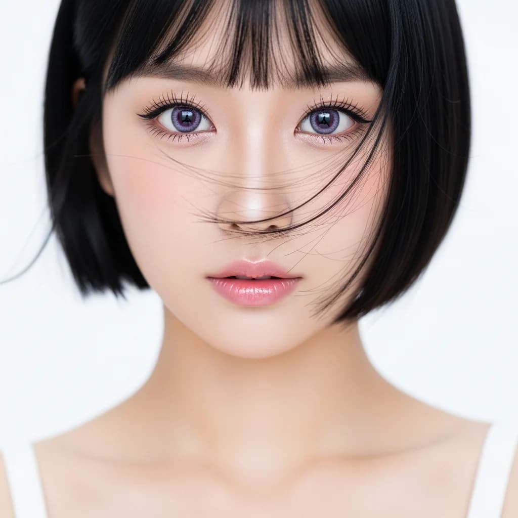 高调韩式美颜：柔和光影肖像