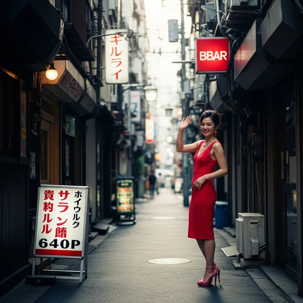 90年代东京小巷霓虹酒吧