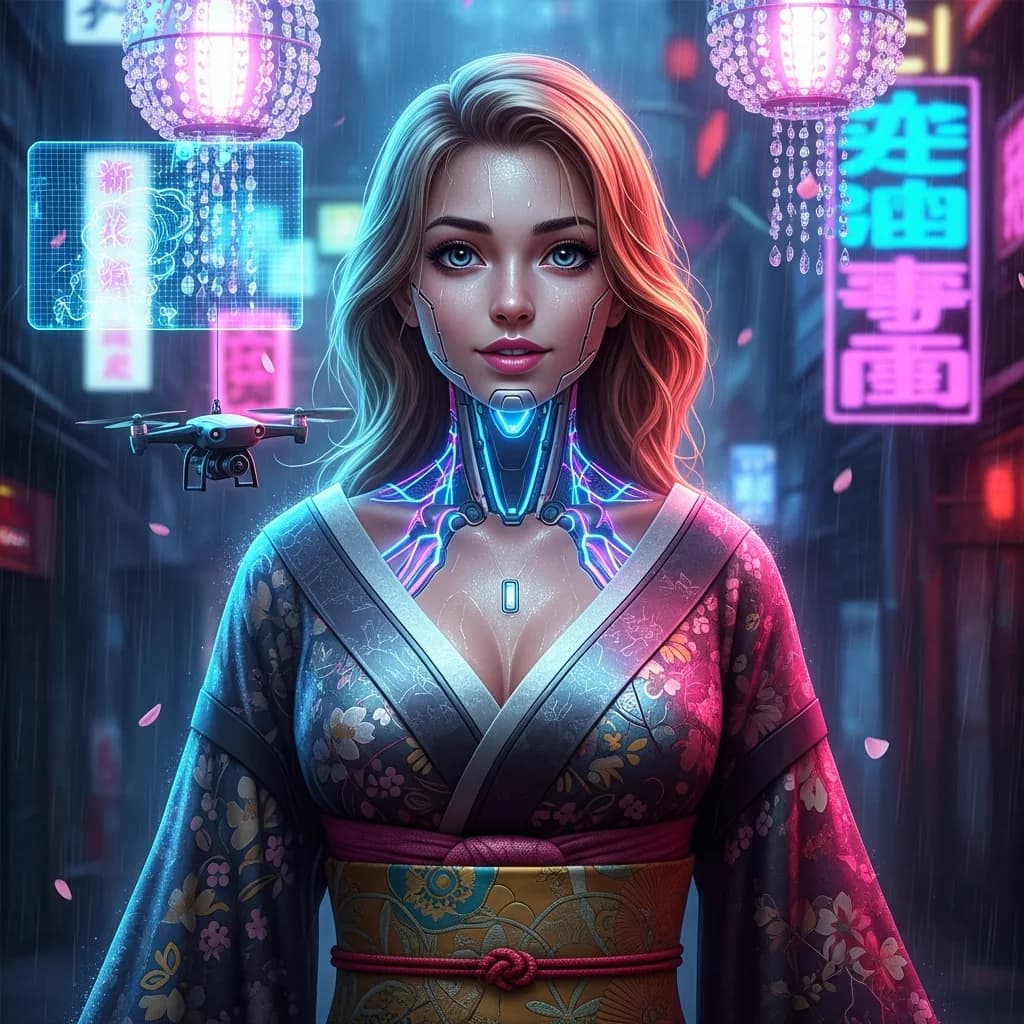 艺伎世界：霓虹与赛博力量