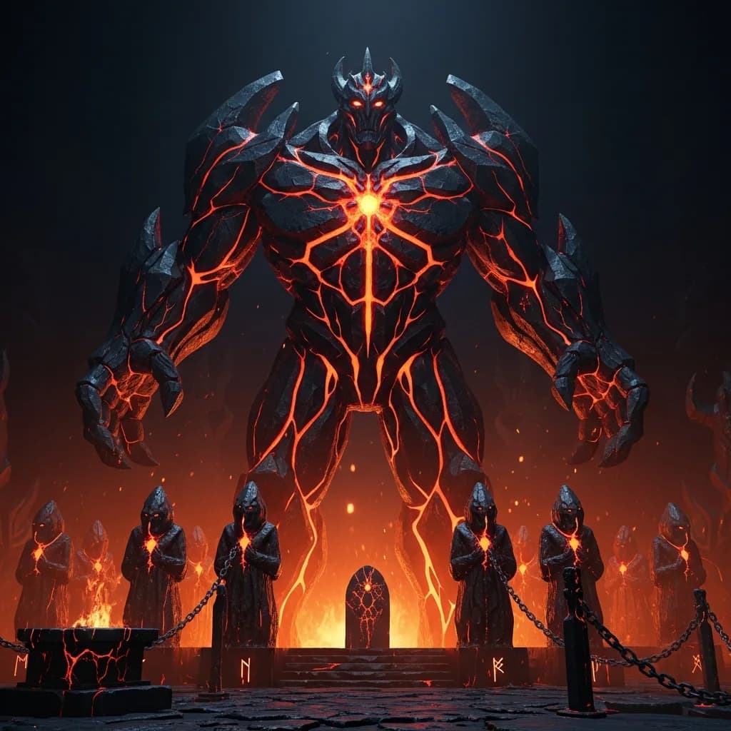 火山魔像仪式：黑暗幻想