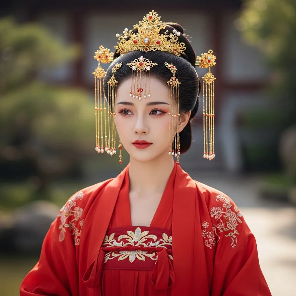 国风女子汉服肖像摄影