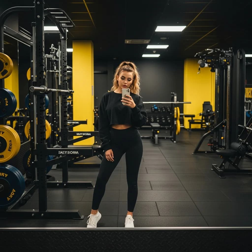 健身优雅：健身房瞬间