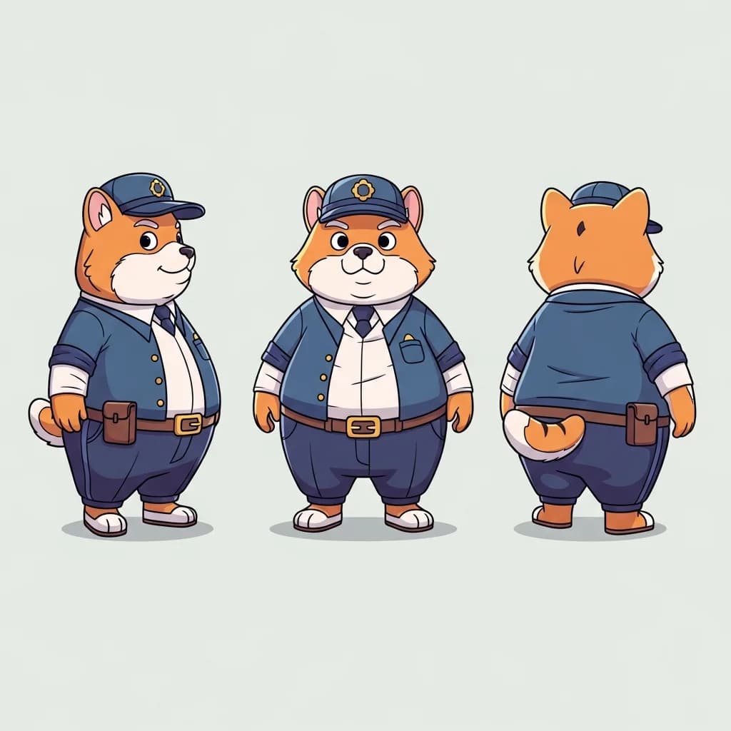 可爱拟人化动物