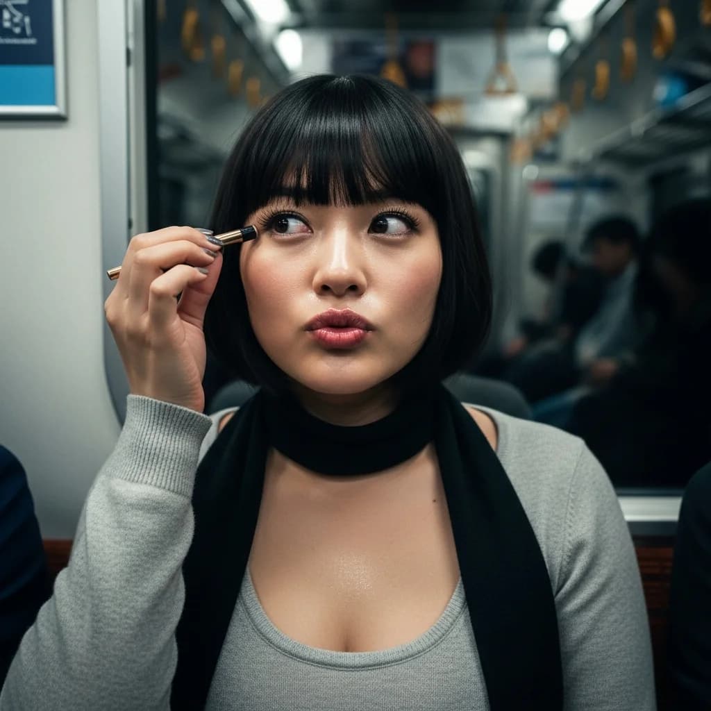 列车美人：捕捉魅力瞬间