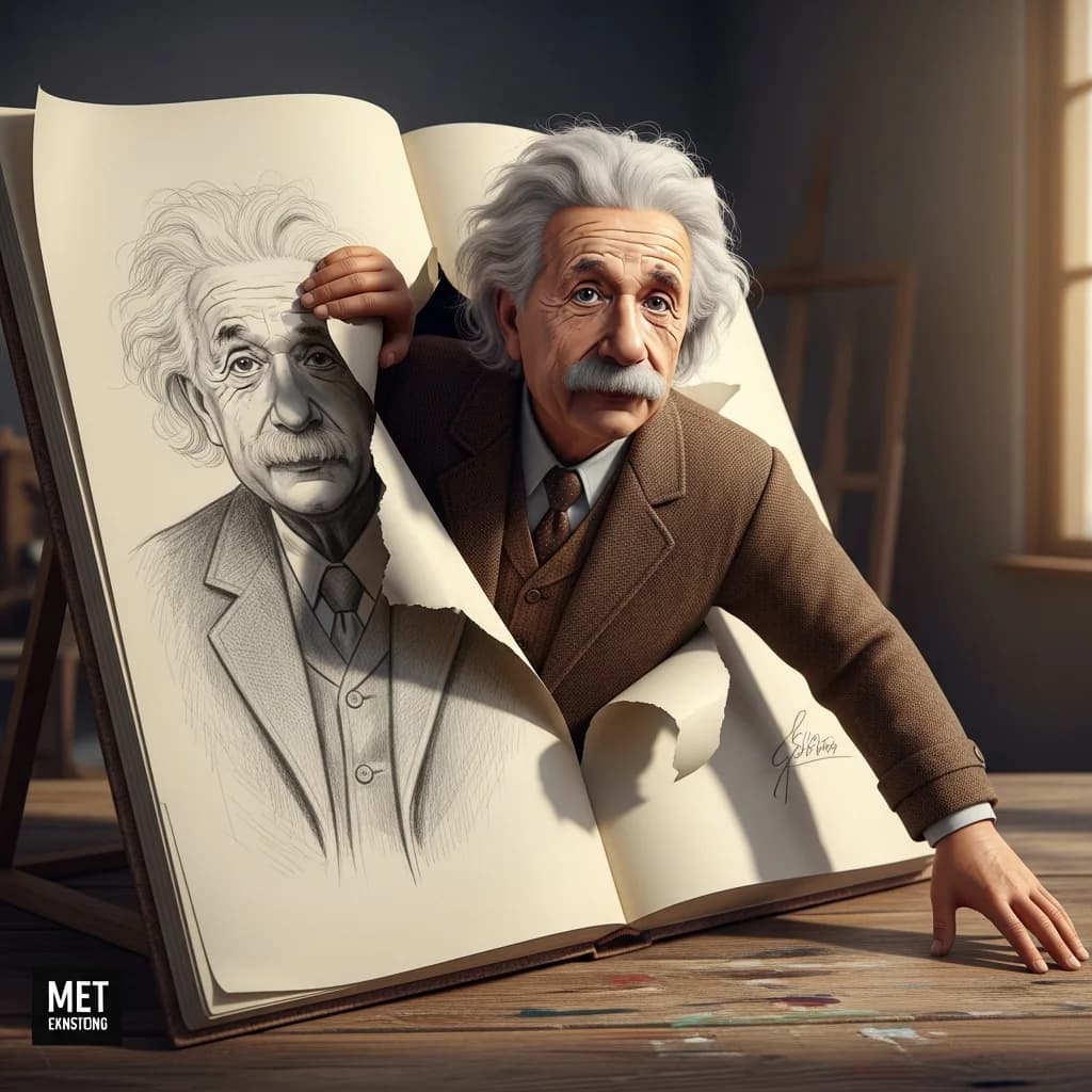 白发科学家：素描本走入现实