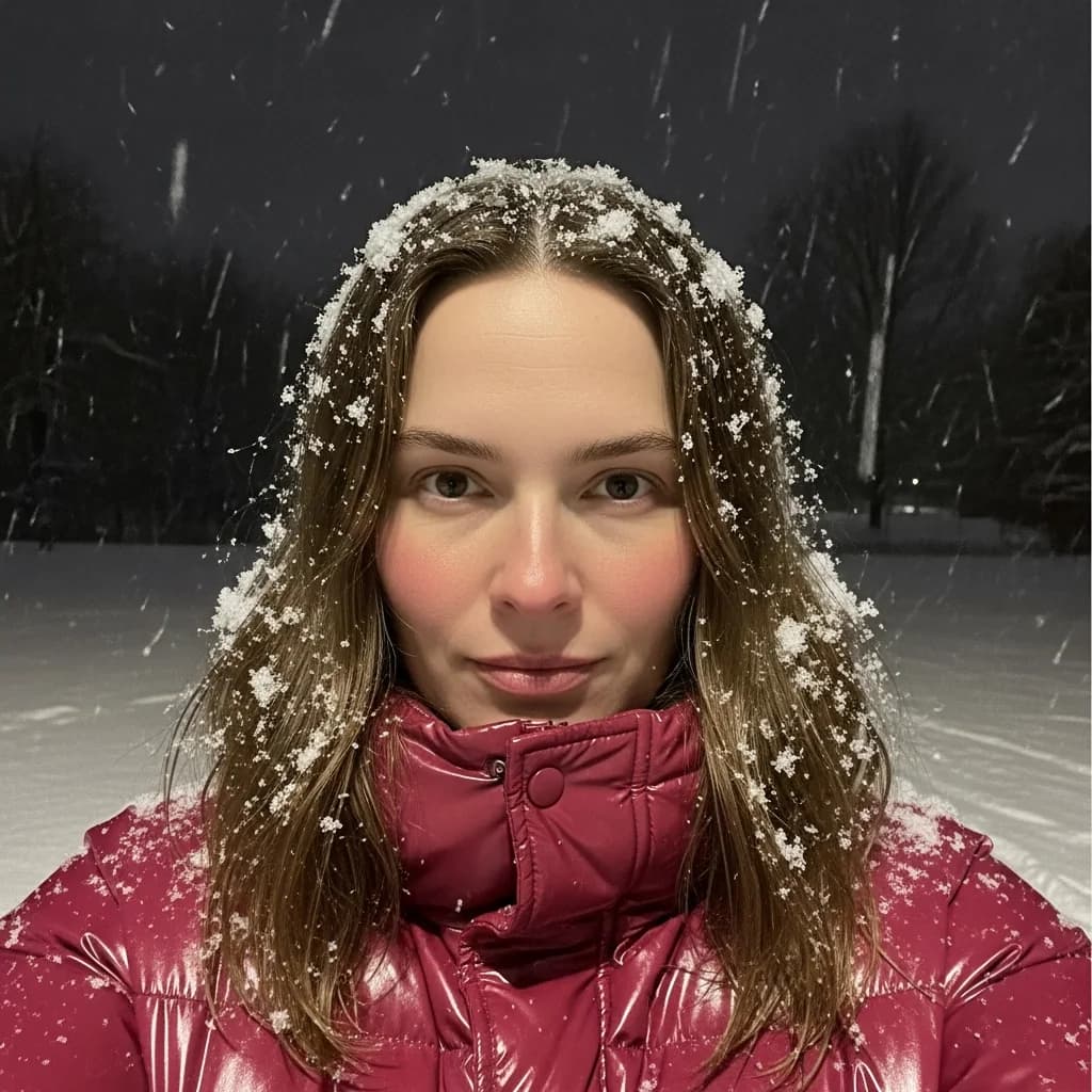 冬日私语：雪中自拍