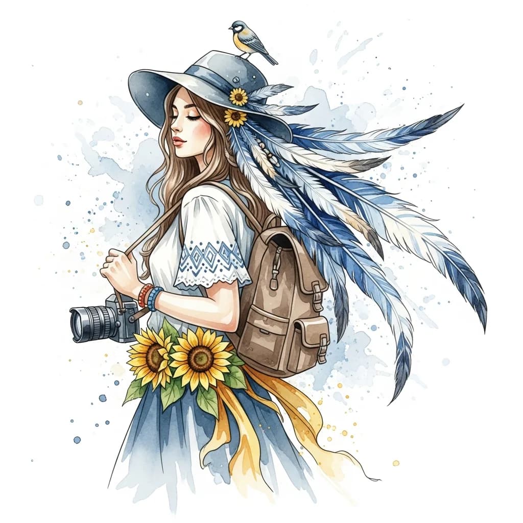 波西米亚水彩奇幻之旅