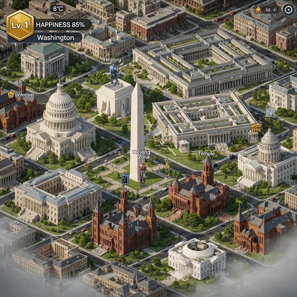 华盛顿特区：实时战略游戏地图