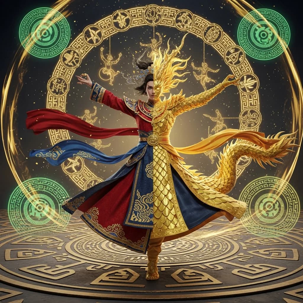 半人半龙角色变形