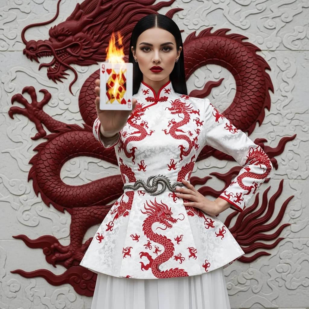 龙之拥抱：时尚与神话交织