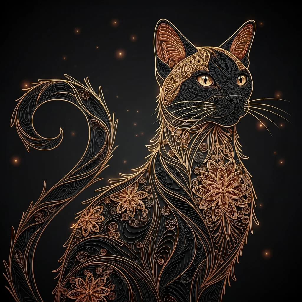漩涡中的优雅：暹罗猫杰作